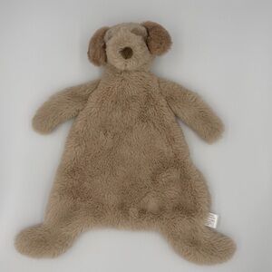 Creative Co-Op Tan Puppy Dog Security Blanket 16" For Baby or Toddler